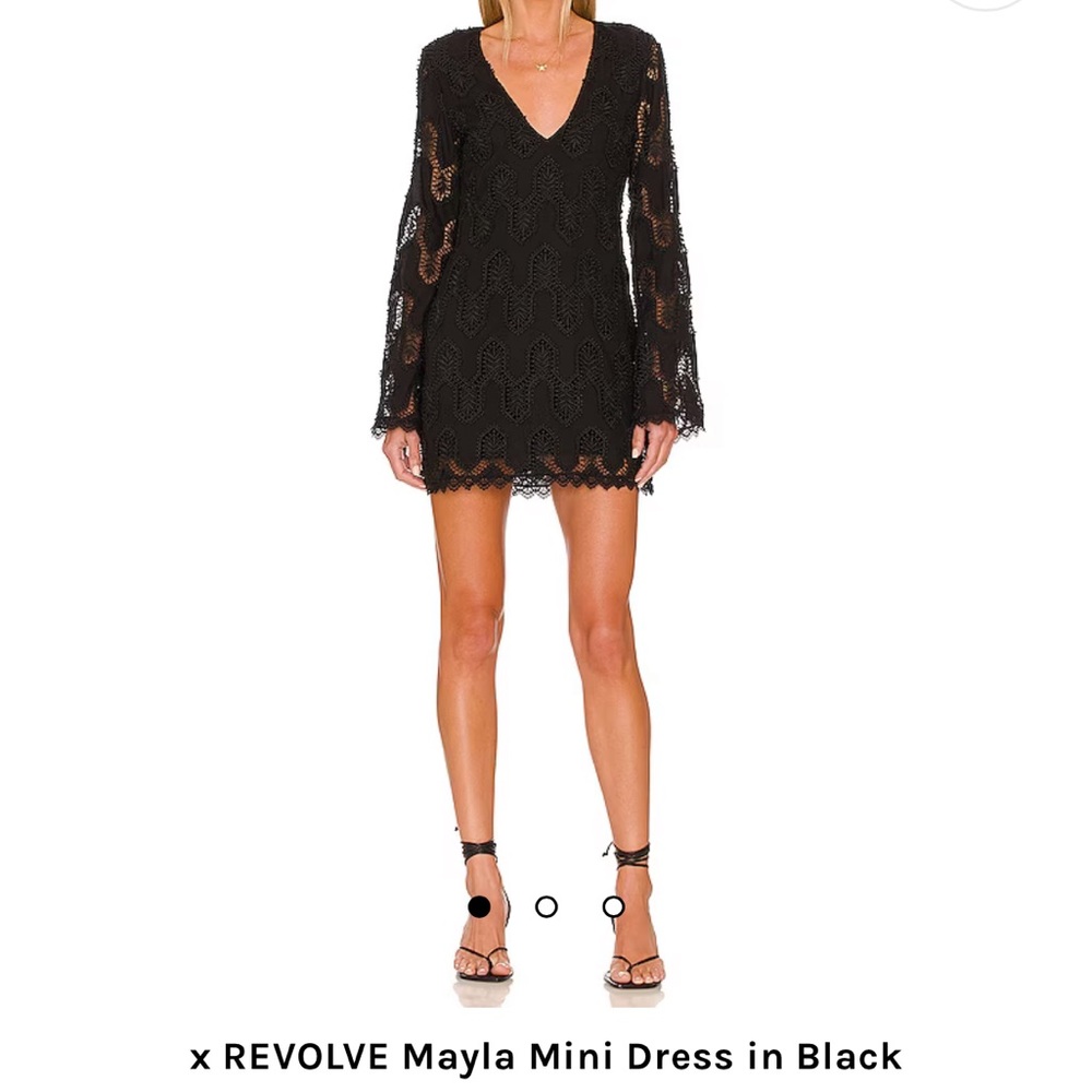 House of Harlow Black Lace Dress
